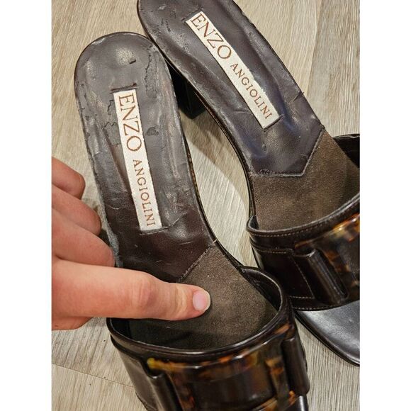 Vintage Enzo Angiolini Slide on heeled shoes size 6M - Picture 10 of 11